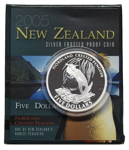 New Zealand Kiwi - 2005 - Silver $1 BU Coin - 1 OZ Rowi Kiwi Rare