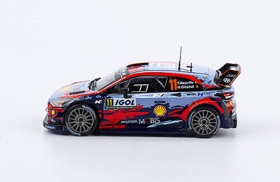 Hyundai i20 Coupé WRC 2019 Neuville-Gilsou Rare Rally Diecast Car