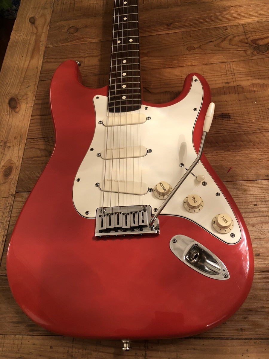 1987 Fender Strat Plus Fiesta Red Lace Sensors TBX SPLIT Wilkinson