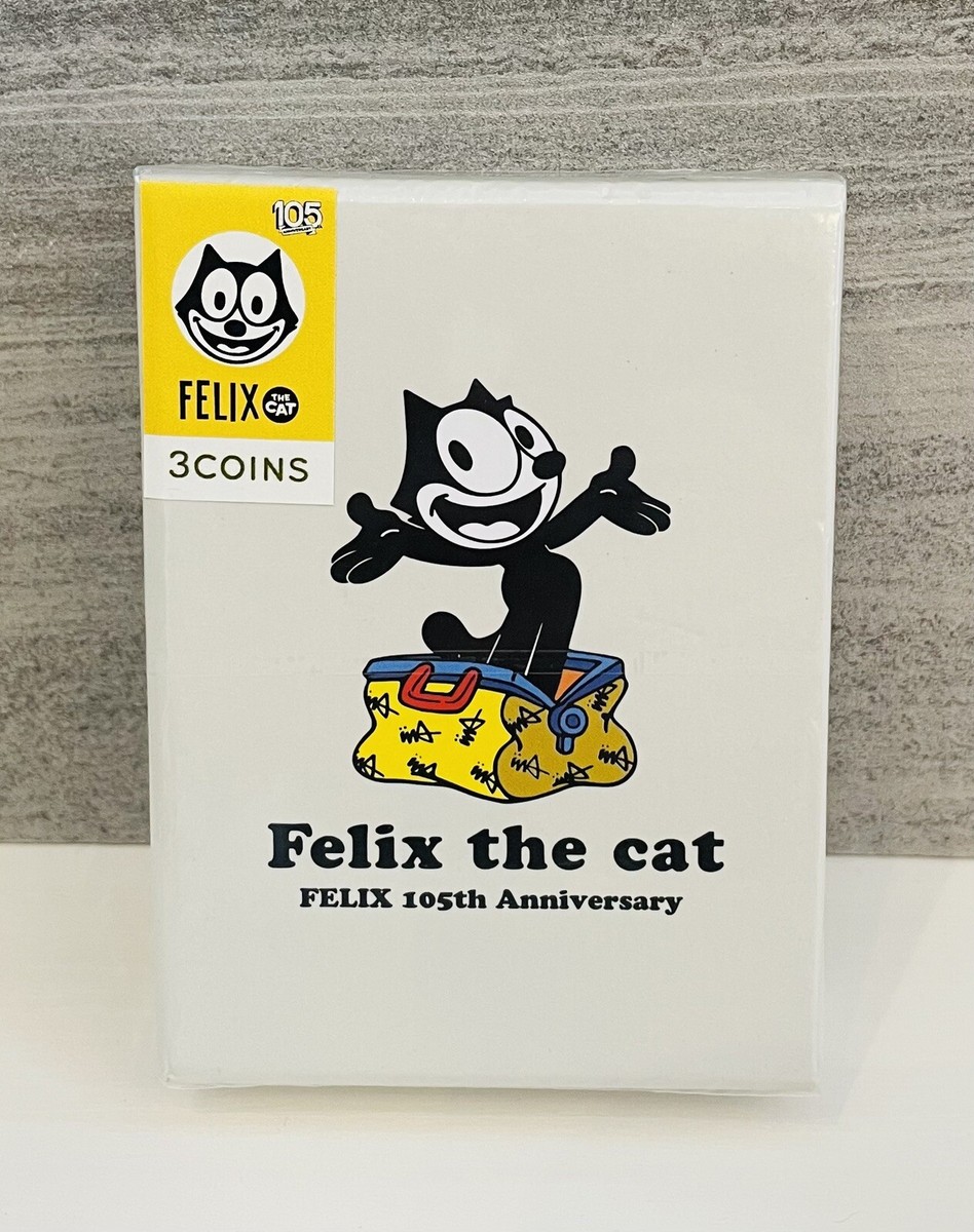 Felix the cat playing cards , 105th Anniversary , made of plastic