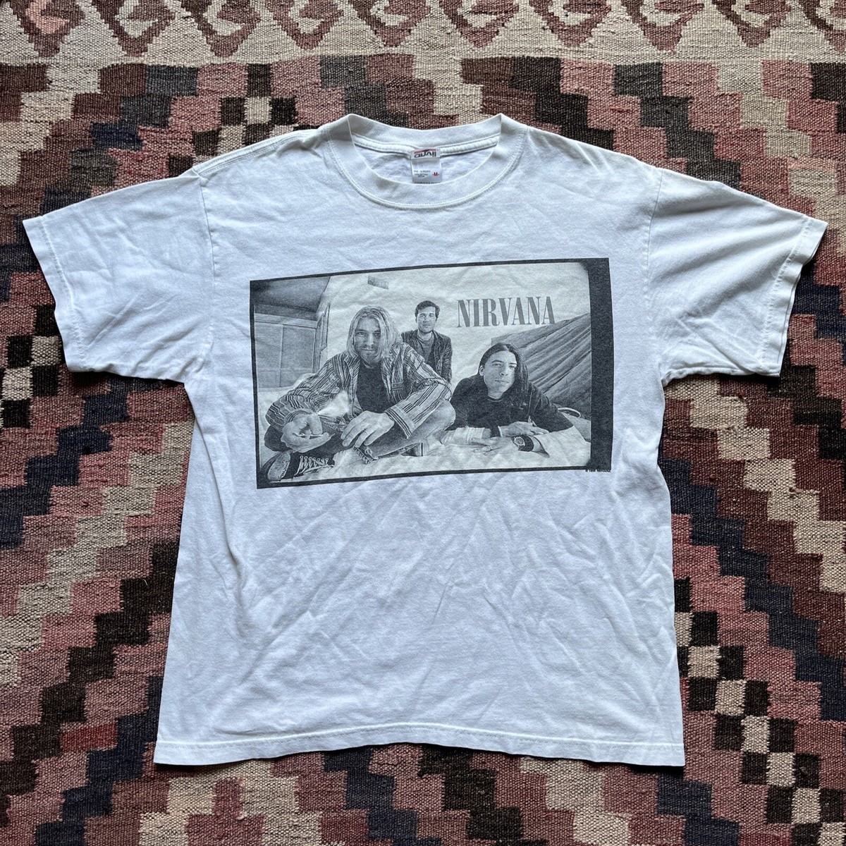 Vintage NIRVANA Shirt 1996 - Kurt Cobain In Utero - Anvil Grunge