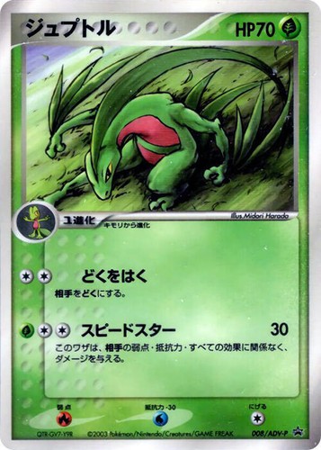 Japanese Pokemon Card Sceptile McDonald's Promo 046/ADV-P 2004 HP