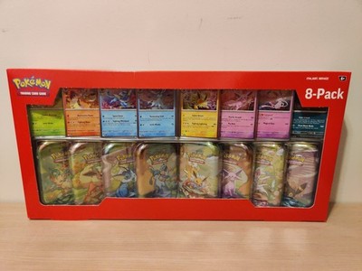 Prismatic Evolutions Mini Tin 8-Pack - Costco Exclusive - Complete