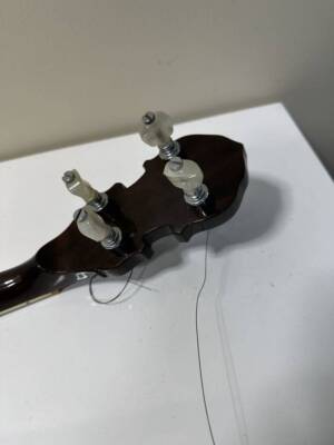 Banjo Morris G-130 Snowflakes Inlay with Hard Case | eBay