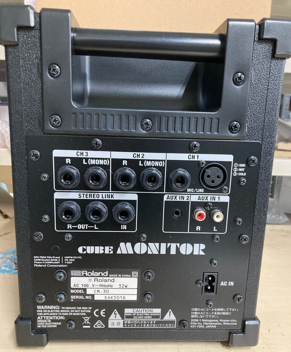 Roland CM-30 Portable Powered Cube Monitor Guitar for sale online