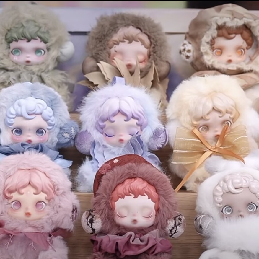 Authentic SKULLPANDA L' impressionnisme Series Plush Pendant