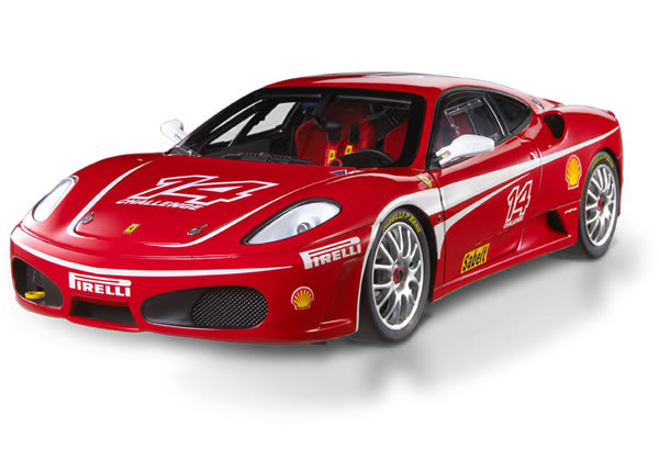 FERRARI F430 CHALLENGE RACE CAR #14 1:18 HOT WHEELS SUPER ELITE