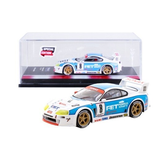 TARMAC WORKS Hobby64 Toyota Supra GT JGTC 1995 Diecast Model Car 1