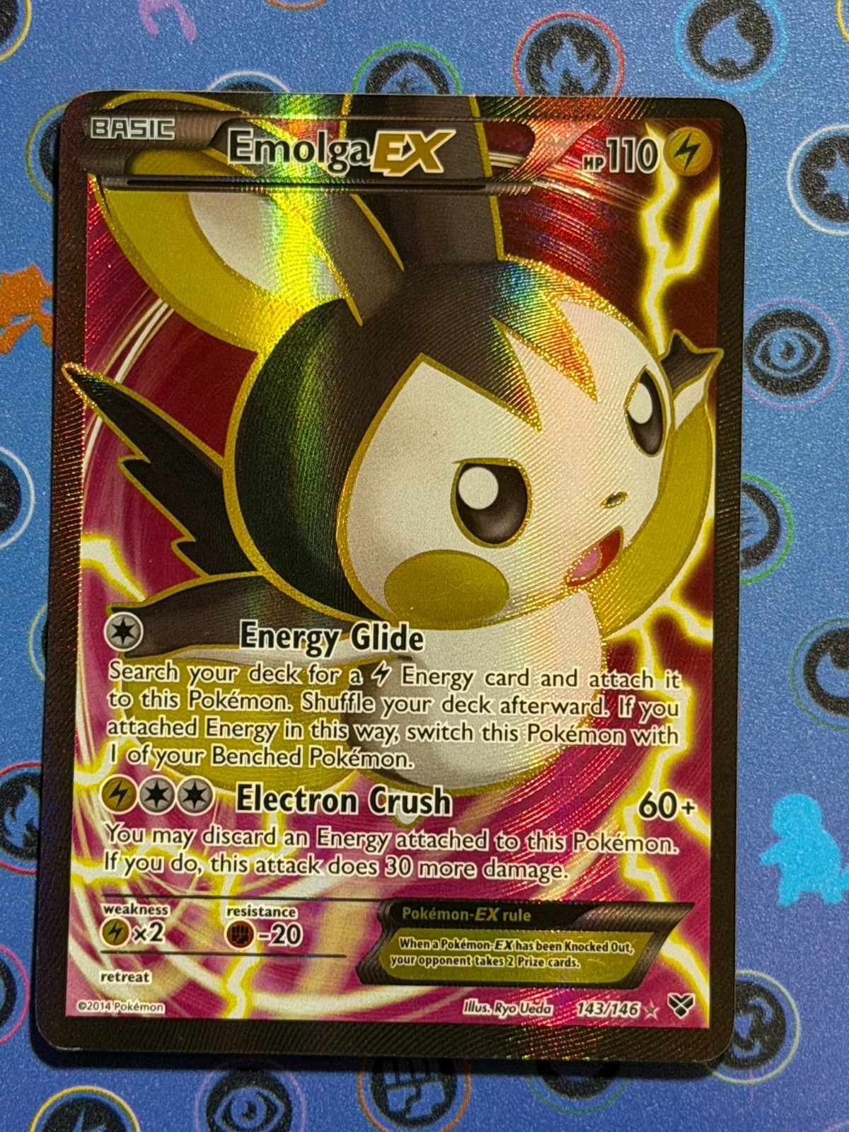 Emolga ex 2014 XY #143/146 Holo (Full Art) Price Guide - Sports