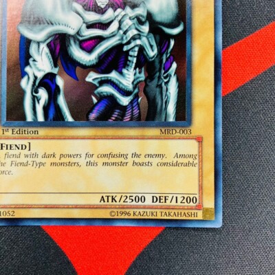 Yu-Gi-Oh! Summoned Skull MRD-003 1st Edition Ultra Rare Asian