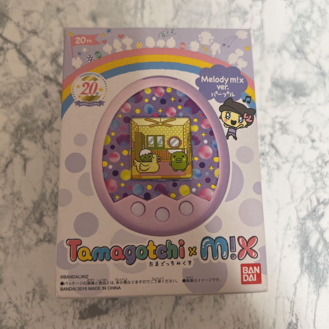 Tamagotchi × M!X Melody mix Version Purple Color 20th Anniversary