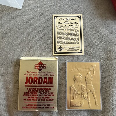 michael jordan 23kt gold card upper deck | eBay
