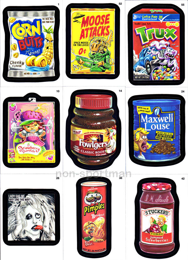 WACKY PACKAGES ALL NEW SERIES 9 (ANS9) COMPLETE SET (55) WITH