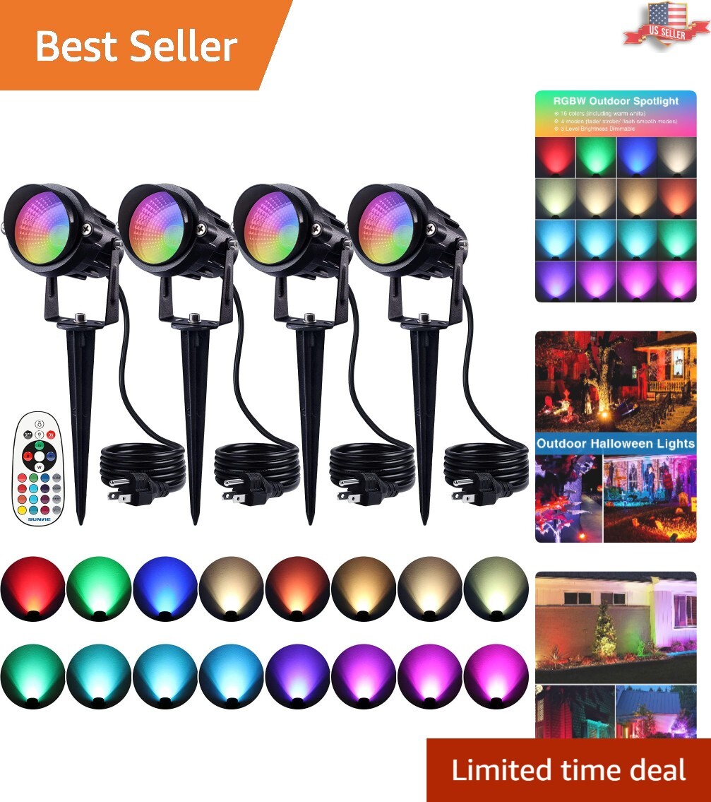 Halloween Spotlight Outdoor LED Spot Lights RGB Color Changing