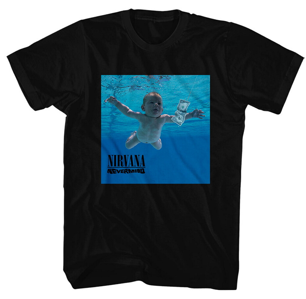 Nirvana Nevermind Album Black T-Shirt NEW OFFICIAL | eBay