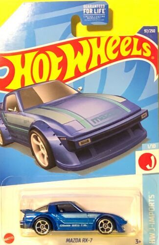 2025 Hot Wheels RLC Exclusive 1993 Mazda RX-7 R1 Blue Diecast Toy