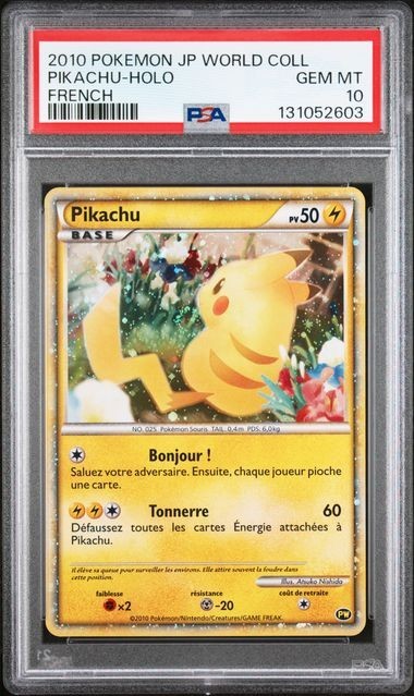 Pikachu 2010 Pikachu World Collection #PW 7 Promo (French) Price