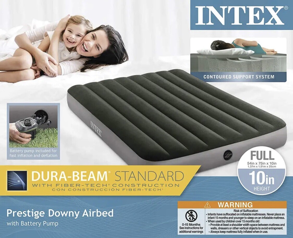 Intex Dura-Beam Standard Single-High Air Mattress Series Full | eBay
