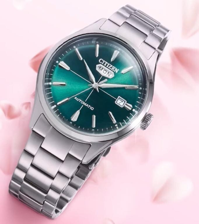 new Citizen Ø 40m s steel NH8391-51X Green dial C7 series