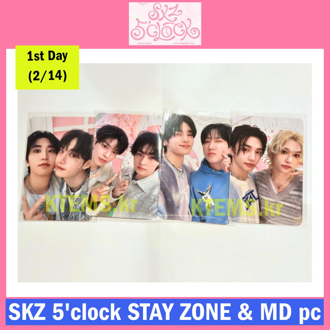 Stray Kids Fan Meeting SKZ 5'clock STAY ZONE Photocard MD skzoo