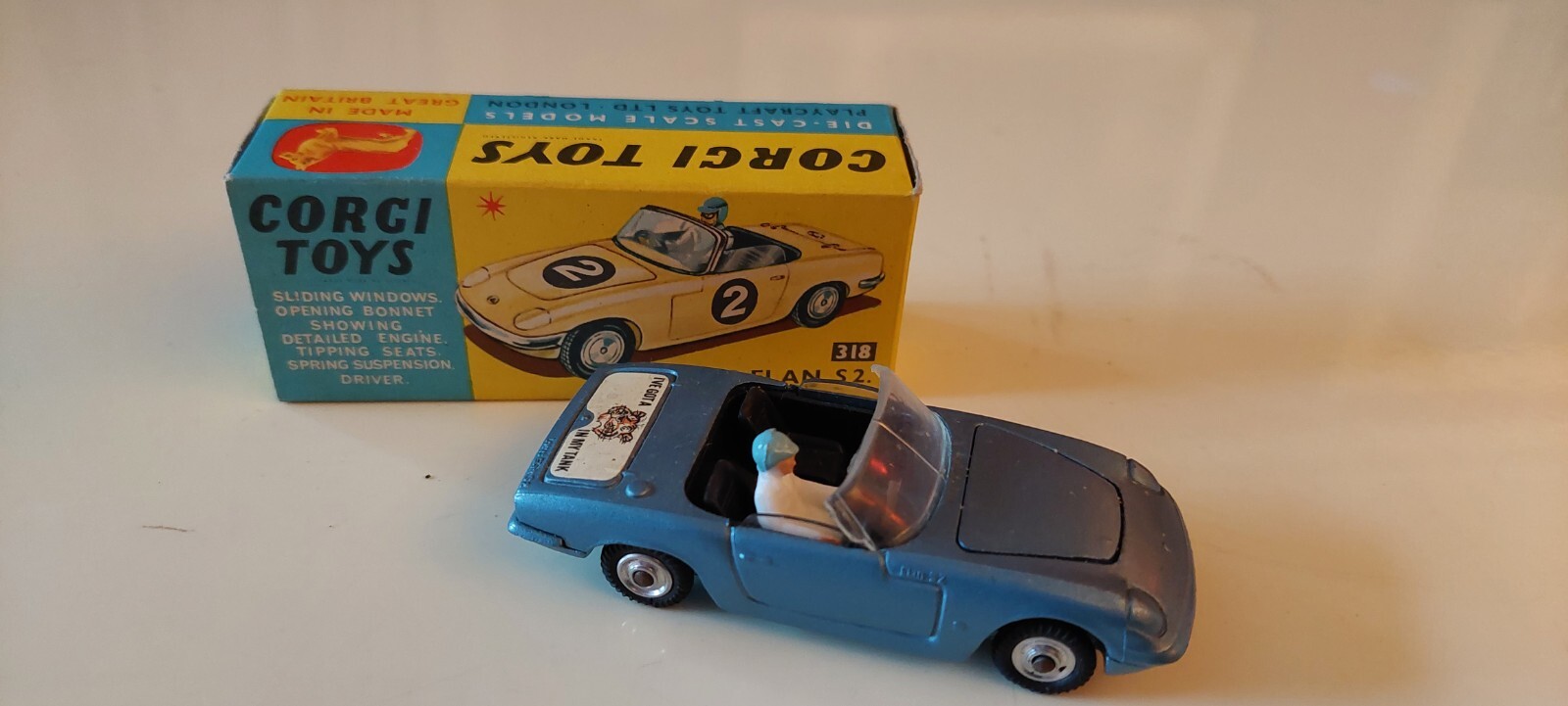Corgi 318, Lotus Elan S2 - Free Price Guide & Review
