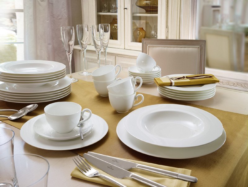 Villeroy & Boch - Anmut White Tableware Set 39 Pieces for 12