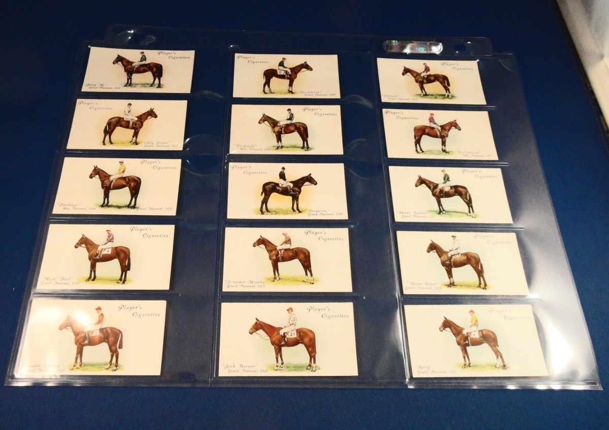 Early 1900s SET of 50 Trading Cards: Race Horses: DERBY & GRAND