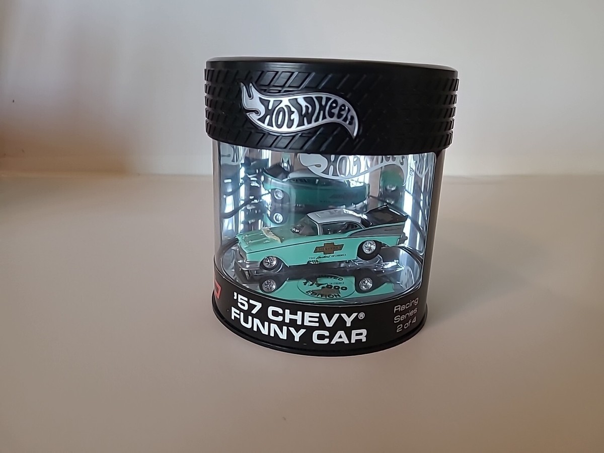 2003 Hot Wheels Limited Edition Oil Can '57 Chevy Funny Car green