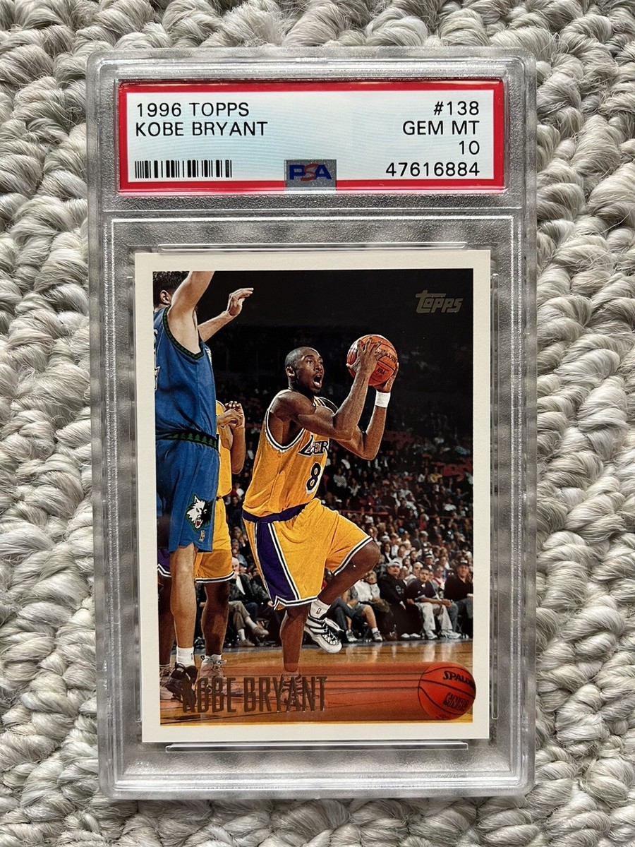 1996 TOPPS KOBE BRYANT PSA 10 GEM MINT ROOKIE RC LAKERS HOF | eBay