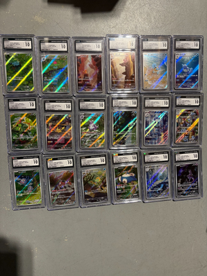 CGC 10 Pokemon 151 sv2a AR Complete Set 166 - 183/165 all 18 Cards