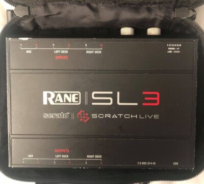 RANE SL3 SERATO SCRATCH LIVE ADVANCED 24-BIT USB 2.0 INTERFACE FOR