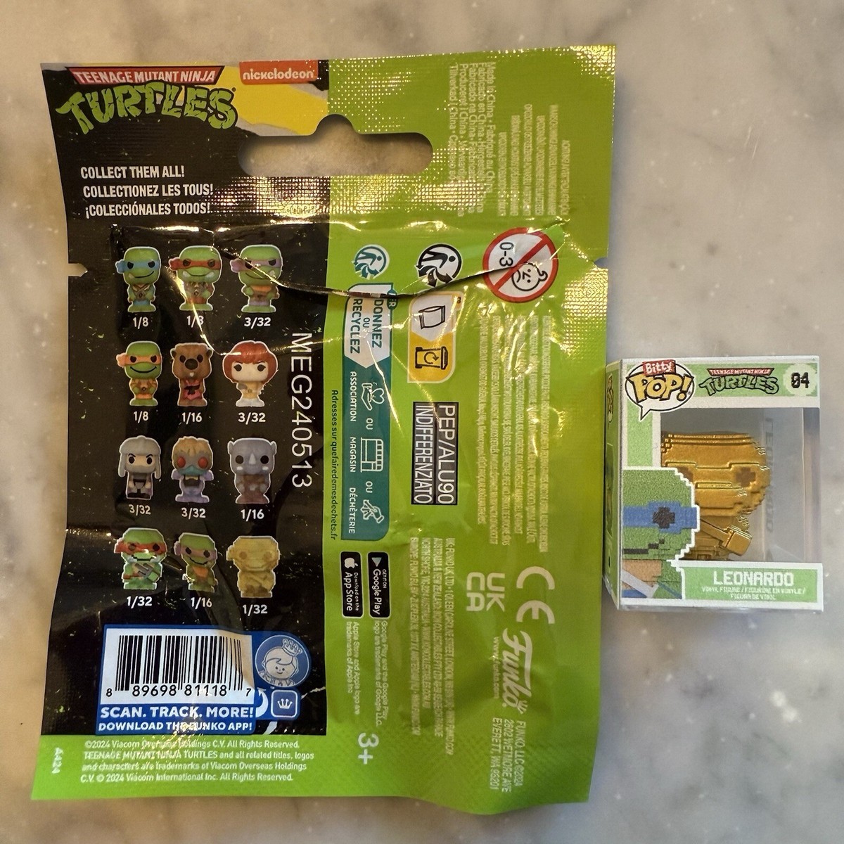Funko Bitty Pop TMNT Teenage Mutant Ninja Turtles 04 Leonardo
