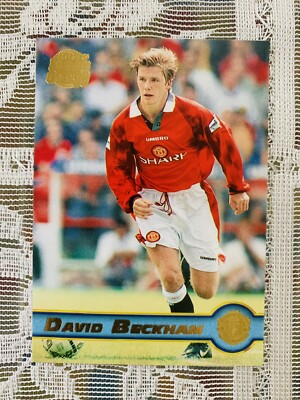 DAVID BECKHAM 1998 Merlin Premier Gold 2nd Year Rookie. Near Mint