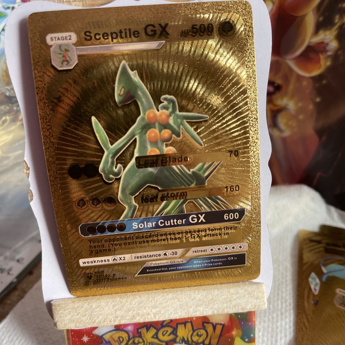 Sceptile GX Leaf Blade Pokemon Solar Cutter Fan Art NM Hp500 | eBay
