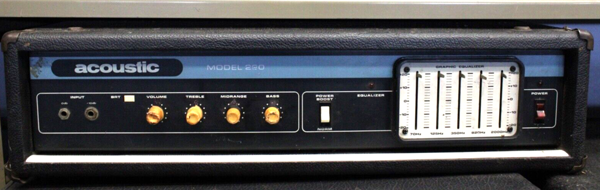 Acoustic model 220 Bass Amp Head - Vintage 1970s | eBay