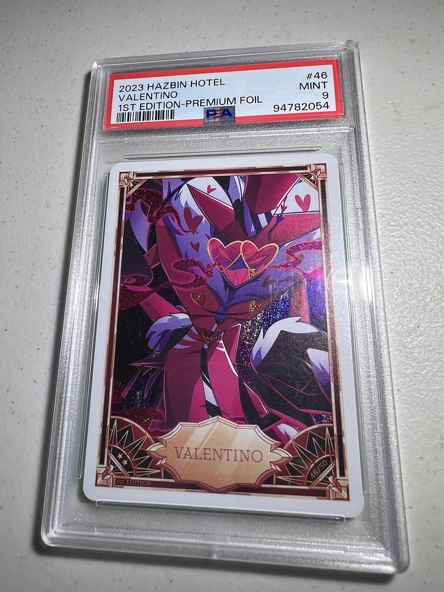 Valentino 46/50 Hazbin Hotel 1st Edition Trading Card White Holo