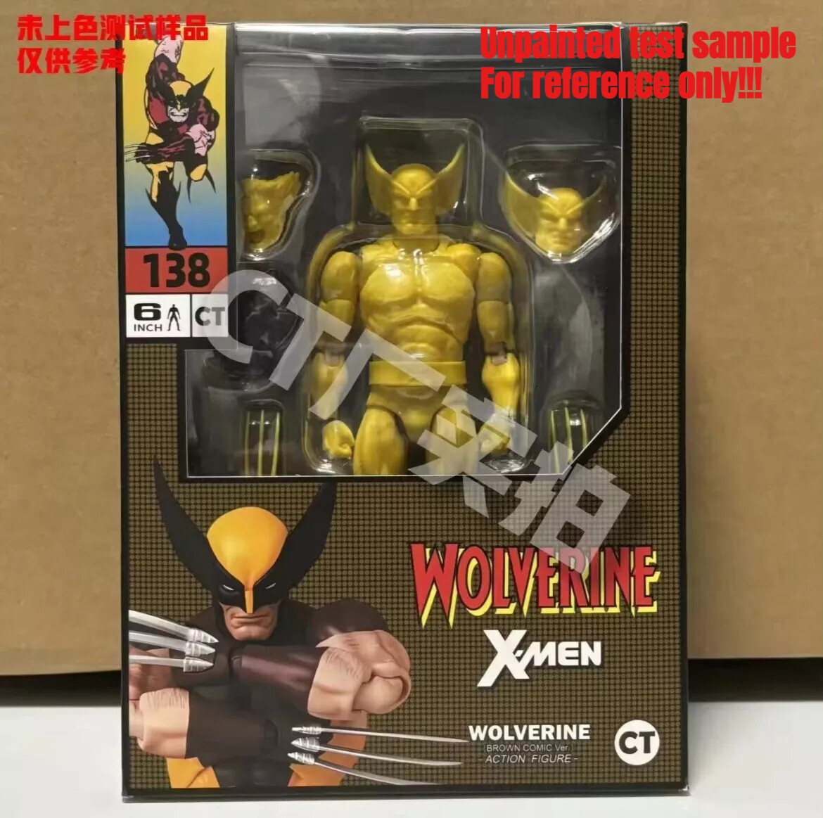 X-MEN Wolverine MAFEX No.138 Brown Suit COMIC Ver Action Figure CT