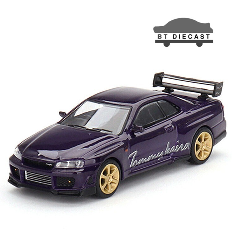 MINI GT NISSAN GT-R R34 TOMMYKAIRA R-Z 1/64 MIDNIGHT PURPLE