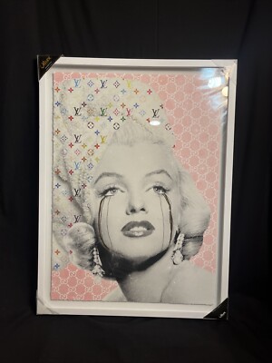 OLIVER GAL Louis Vuitton x Gucci MARILYN MONROE Foil Wall Decor