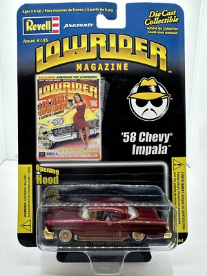 Revell Lowrider Magazine Die Cast '58 Chevy Impala Issue #135 | eBay
