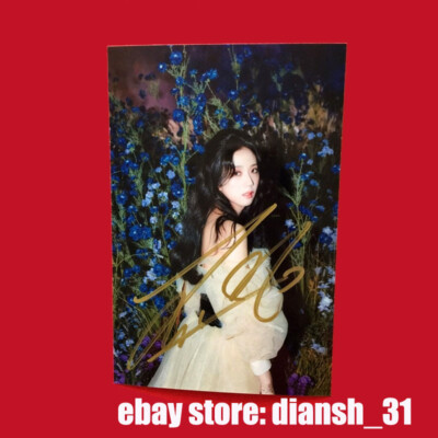 Blackpink Jisoo Limited Autographed Hand Signed Photo 4*6 RARE K