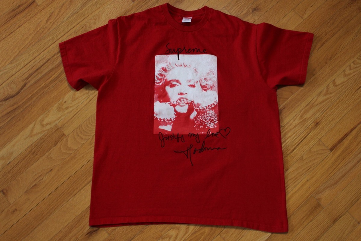 Supreme Madonna Tee Red FW18 Size XL T-Shirt 2018 New York NY Pop