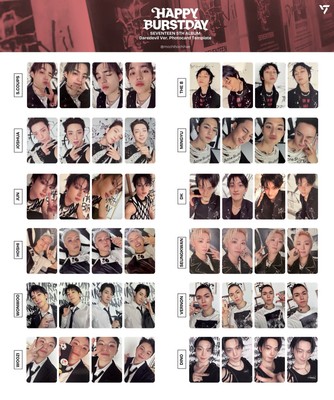 SEVENTEEN HAPPY BURSTDAY DAREDEVIL ver. official photocard 4 piece
