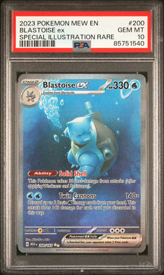 PSA 10 GEM MINT Blastoise Ex Special Illustration Rare 200/165 SV
