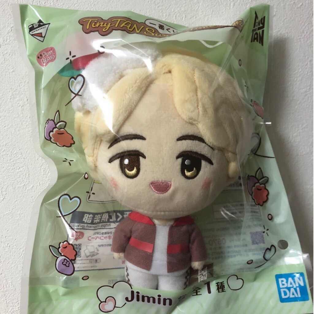 Bandai Ichiban Kuji TinyTAN Sweet Time Theme Plush Doll Jimin