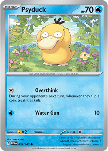 1x Psyduck 054/165 Scarlet & Violet 151 Pokemon TCG Card NM | eBay
