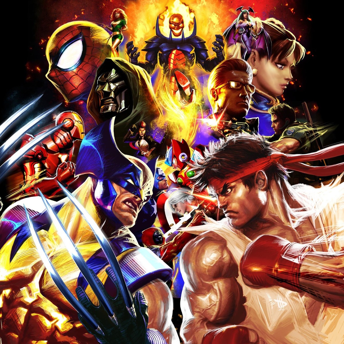 Marvel vs. Capcom Poster Wall Art Home Decor Photo Prints 16x16