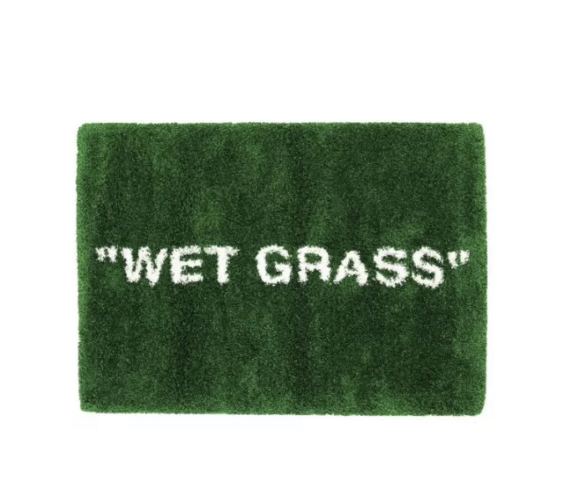Virgil Abloh Ikea Wet Grass Green Rug MARKERAD AUTHENTIC | eBay