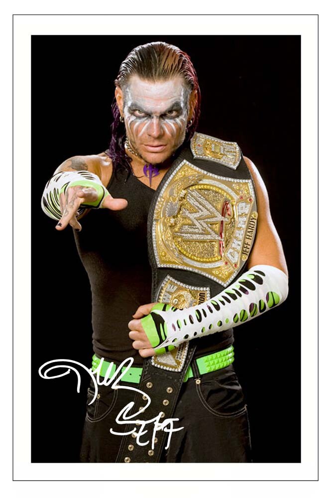 JEFF HARDY Signed Autograph PHOTO Fan Gift Signature Print WWE