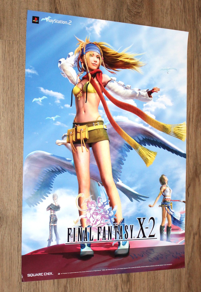 Final Fantasy X-2 very rare Promo Poster 59x42cm Square Enix